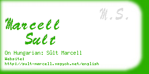 marcell sult business card
